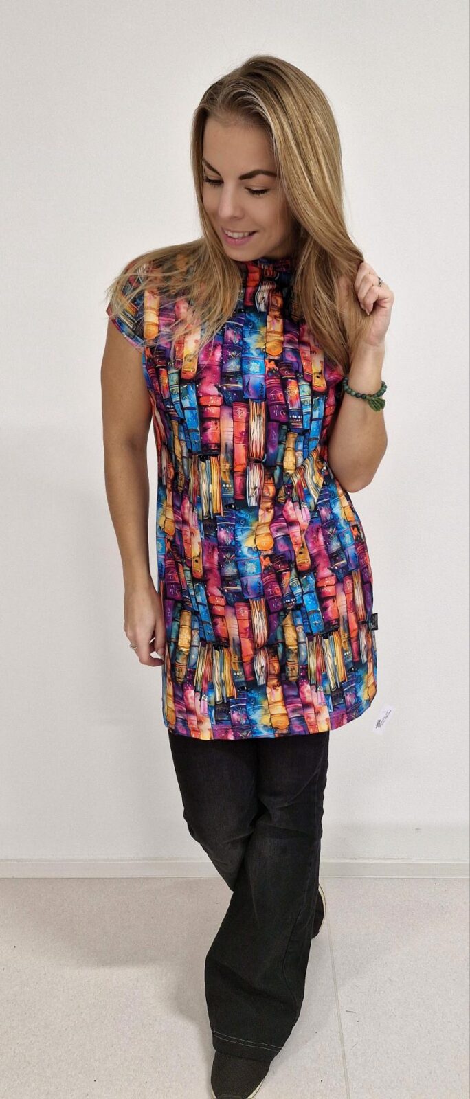 Dámská netopýří tunika Knihomolka - Obrázek 2