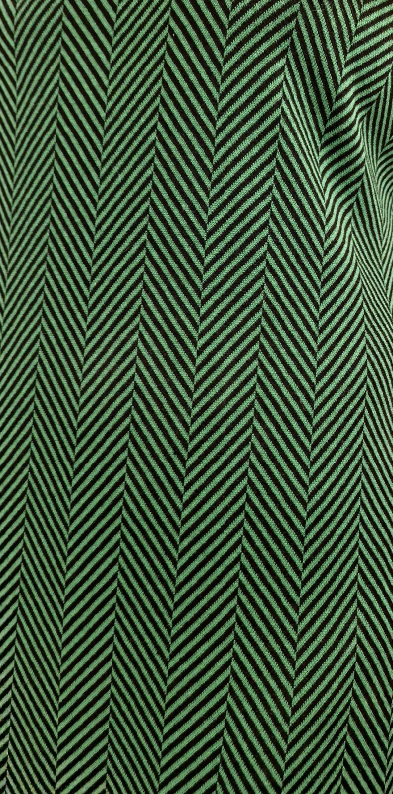 Dámské Netopýří šaty Zelený Chevron - Obrázek 2