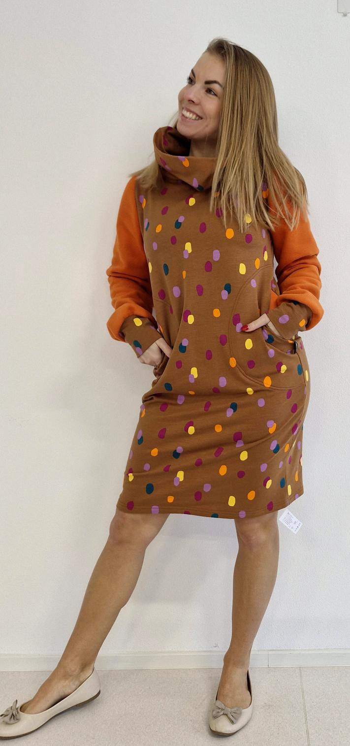 Dámské mikinové šaty Bláznivé flíčky - Obrázek 3